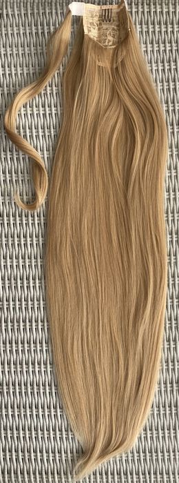 Premium Ultra włosy doczepiane, miodowy blond, kucyk 395.