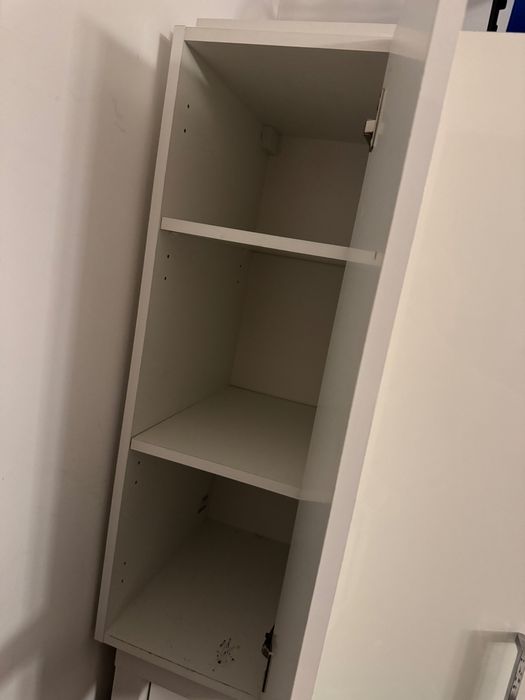 Szafki wiszace lazienkowe biale