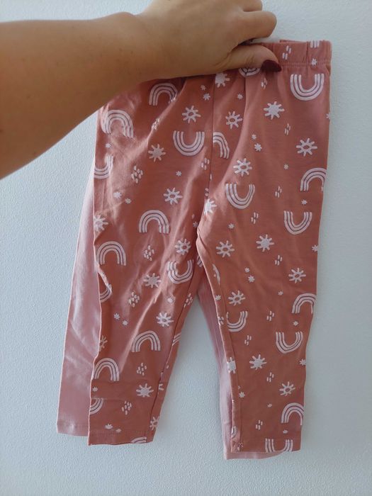 Nowe morelowe legginsy 2 pack Sinsay 12-18 m 86 cm