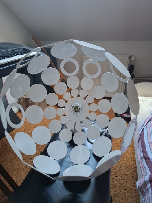 Lampa abażur sufitowa metalowa