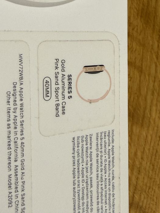 Apple watch series 5 rose gold 40 mm