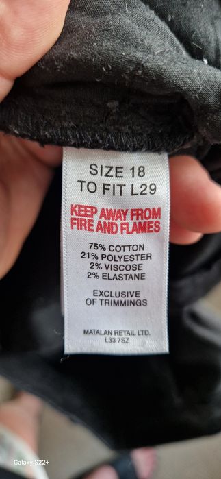 Spodnie Damskie Czarne Xl