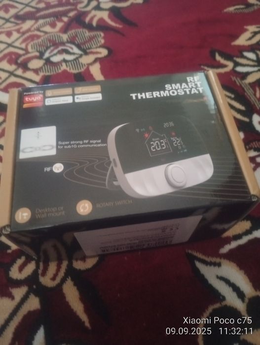 Терморегулятор комнатный беспроводной T9W-RC9P термостат