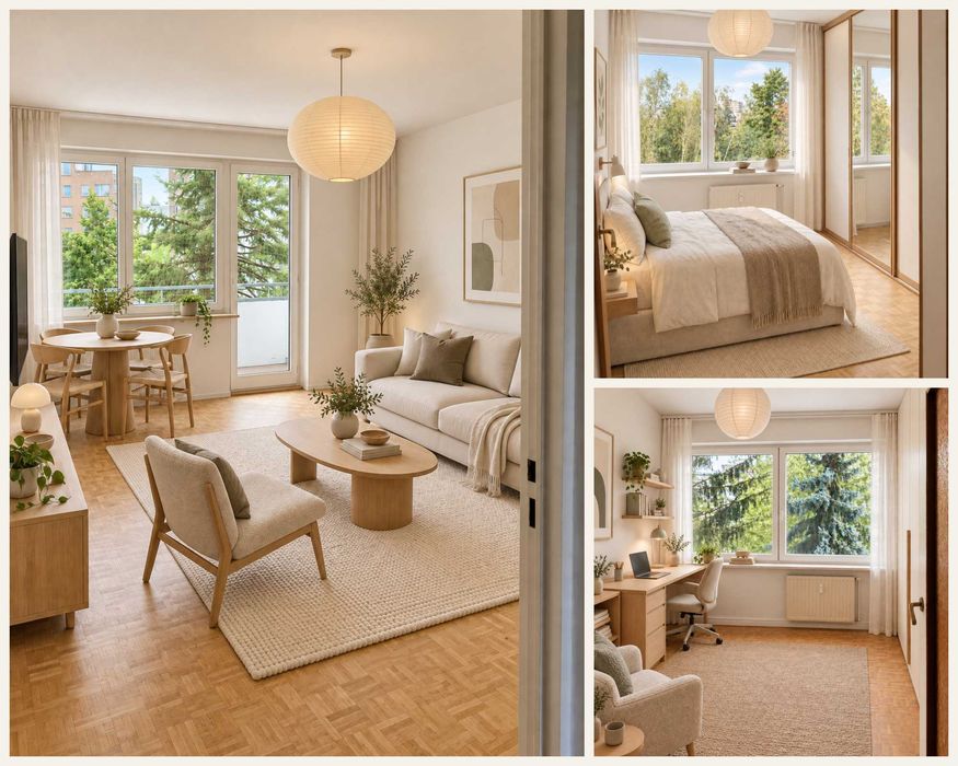 3 niezależne pokoje, balkon | 60,5 m² | Bemowo ul. Szadkowskiego 6