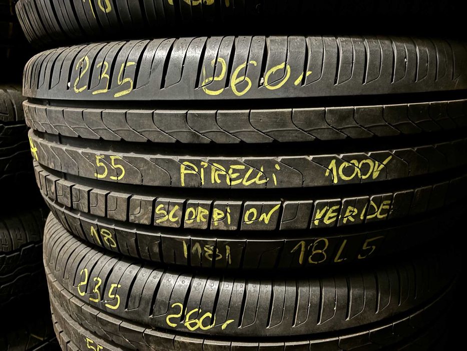 4X Opony Letnie SUV 235/55R18 100V PIRELLI SCORPION VERDE 5-8MM 2018R