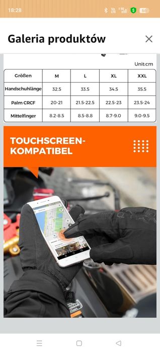 KEMIMOTO Ogrzewane rękawiczki M