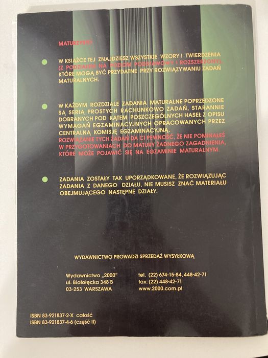 Andrzej Kiełbasa matura z matematyki część II matura