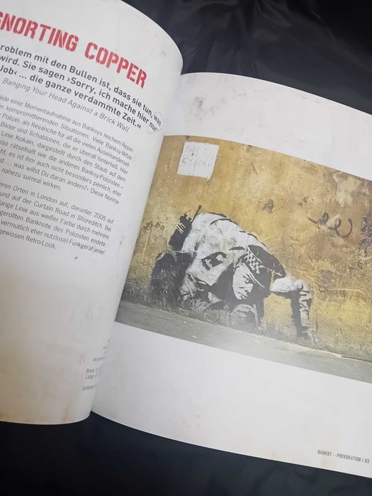 Banksy Provokation język niemiecki sztuka, graffiti, streetart