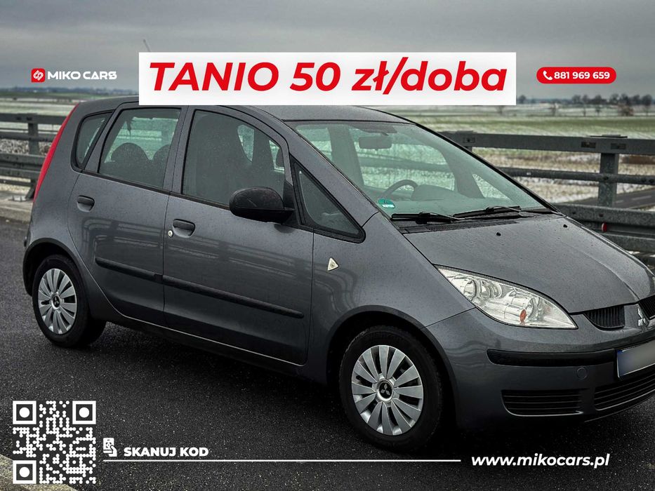 Mitsubishi Colt WYPOŻYCZALNIA, WYNAJEM samochodu osobowego i busów