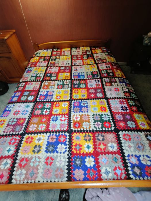 Narzuta,pled ręcznie robiony na szydelku