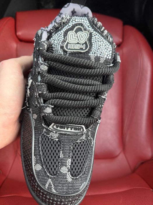 (ОПЛАТА ПІСЛЯ ОГЛЯДУ)Louis Vuitton x Swarovski Skate Sneaker Black