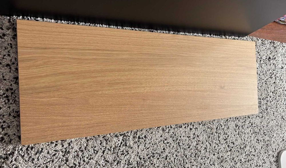 IKEA  Blat  do Besta, 120 x 42 cm, fornir   debowy  j. nowy 204. 729.18 panel górny