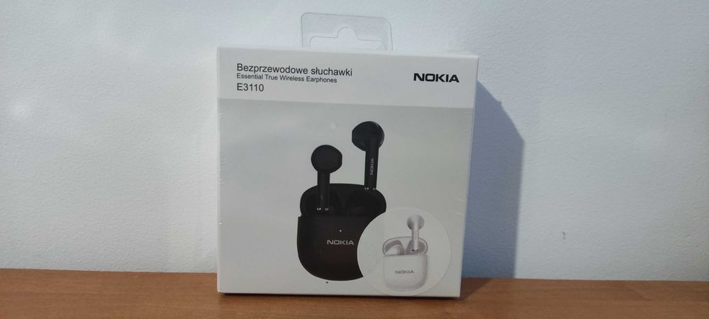 Nowe Słuchawki bezprzewodowe douszne NOKIA E3110 Białe super dźwięk