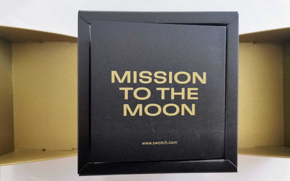 Relógio Omega x Swatch Mission to the Moon Moonshine Gold Beaver