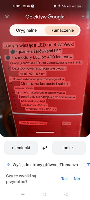 Sprzedam lampę wiszącą