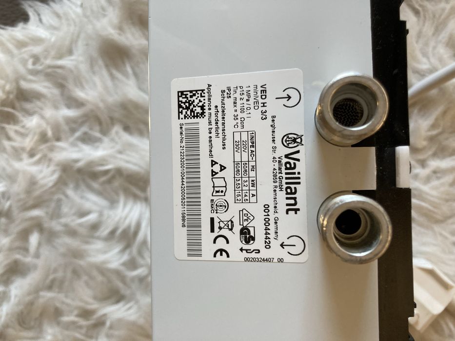 Vaillant miniVED. podgrzewacz wody
