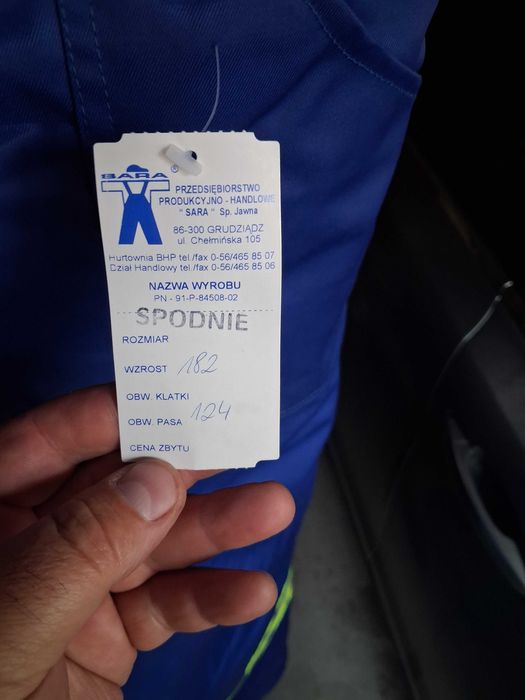 Spodnie robocze zimowe ocieplane