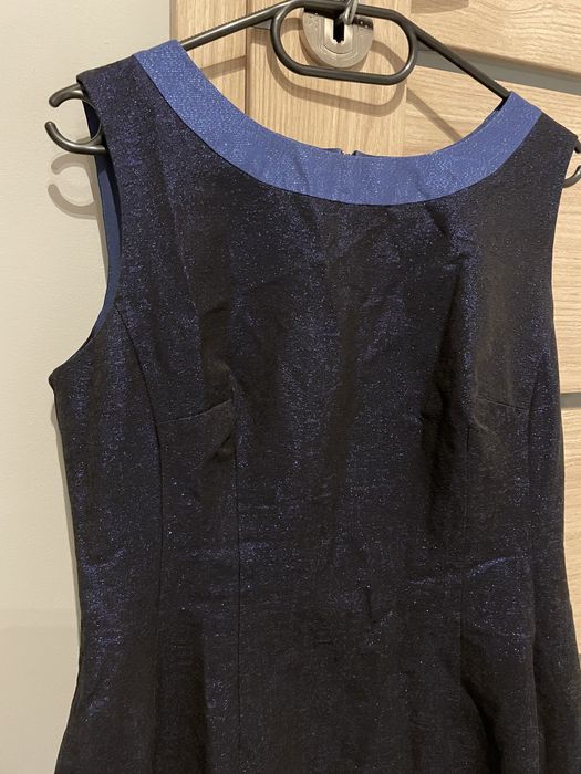Sukienka elegancka rozmiar M L brokat