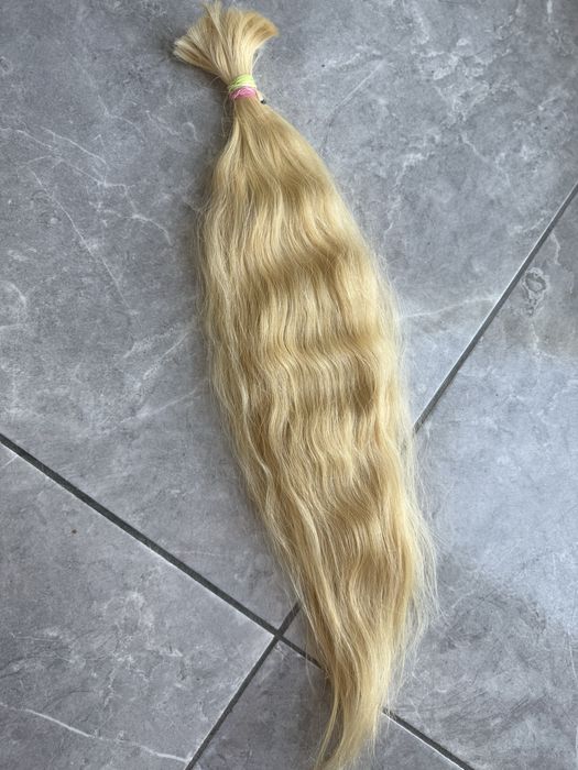 Wlosy naturalne falowane farbowane 50 cm