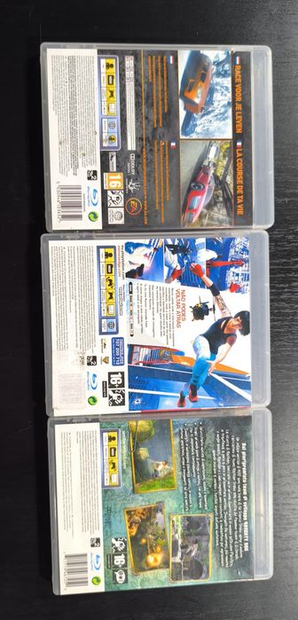 Conjunto de 3 jogos PlayStation 3+5 cds danificados