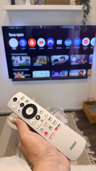 Smart tv haier 65 polegadas linda tv