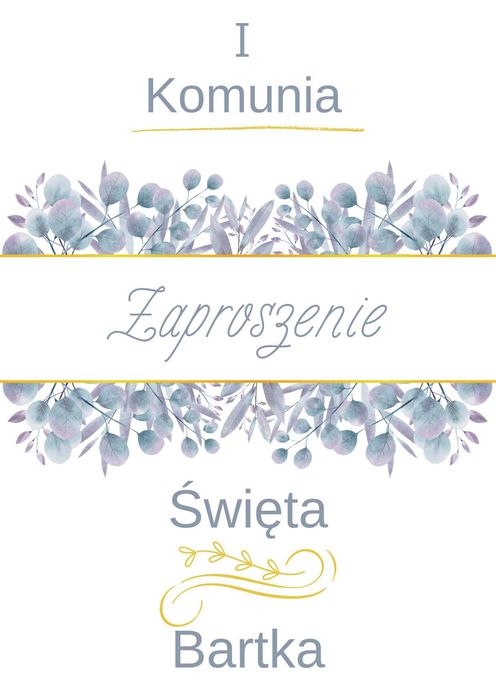 Zaproszenia na różne okazje handmade 10 sztuk