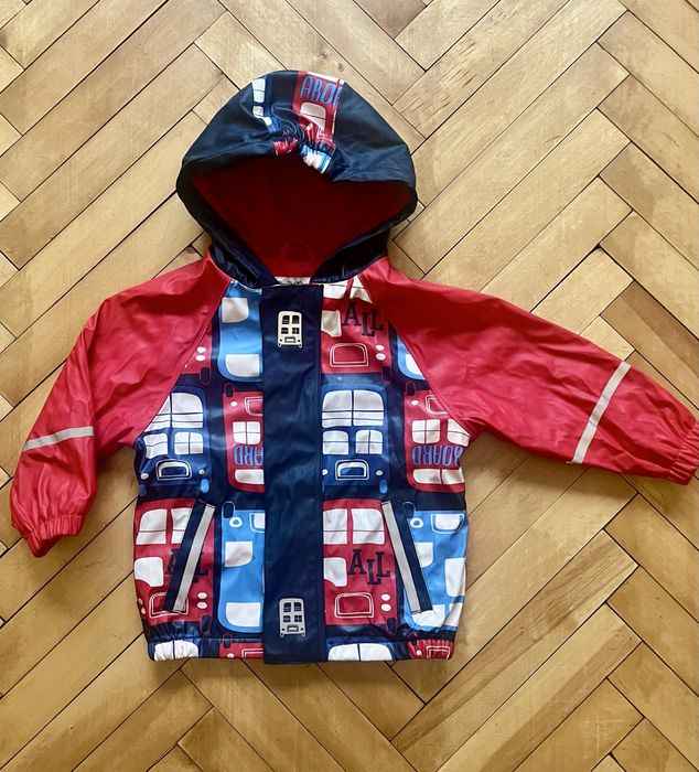 Дитячий дощовик на флісі куртка дождевик Lupilu 86-92 р. 12-24 міс.