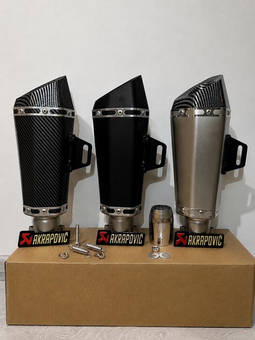 Прямоток Akrapovic 35см | Вихлоп на мотоцикл та автомобіль та sc project