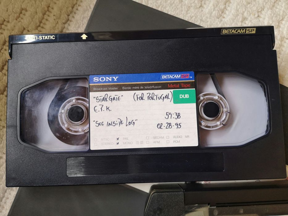 cassetes - Sony BetacamSP, BCA-10 - Stargate e Art of noise (ou troco)