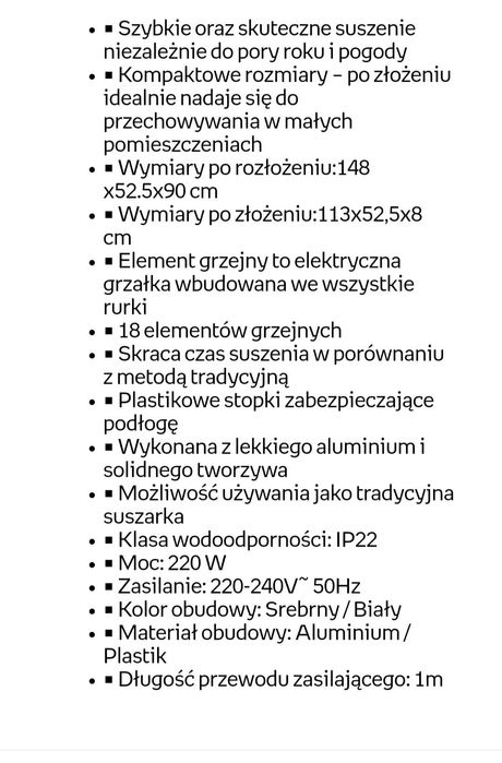 Suszarka elektryczna