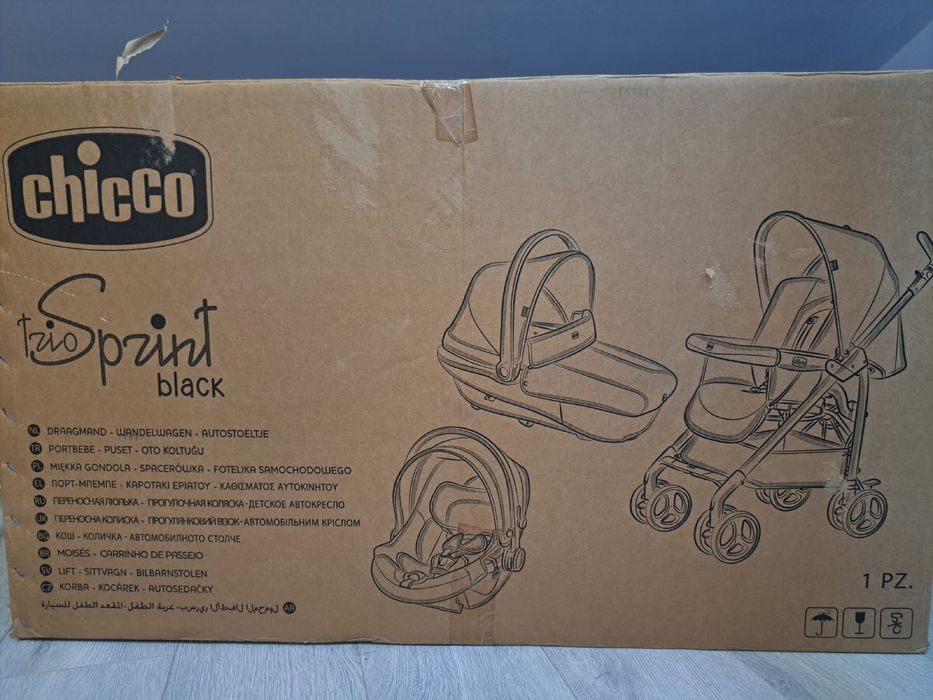 Carrinho de bébé Trio Spirit Black Chicco