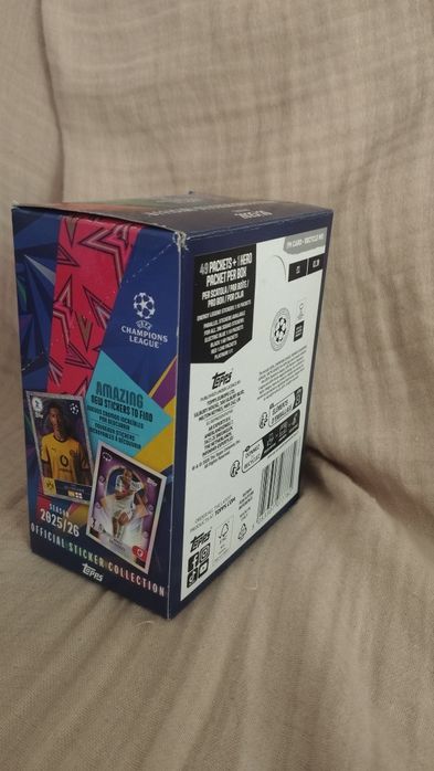 Caixa 50 Saquetas Cromos Champions League 2025/2026 (Topps)