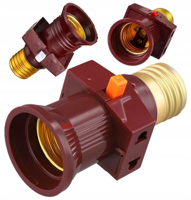 Rozgałęźnik adapter przedłużacz żarówki oprawka  złodziejka E27