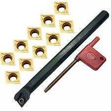 Резец расточной S12M-SCLCR09 державка 12 мм с набором пластин 10 шт