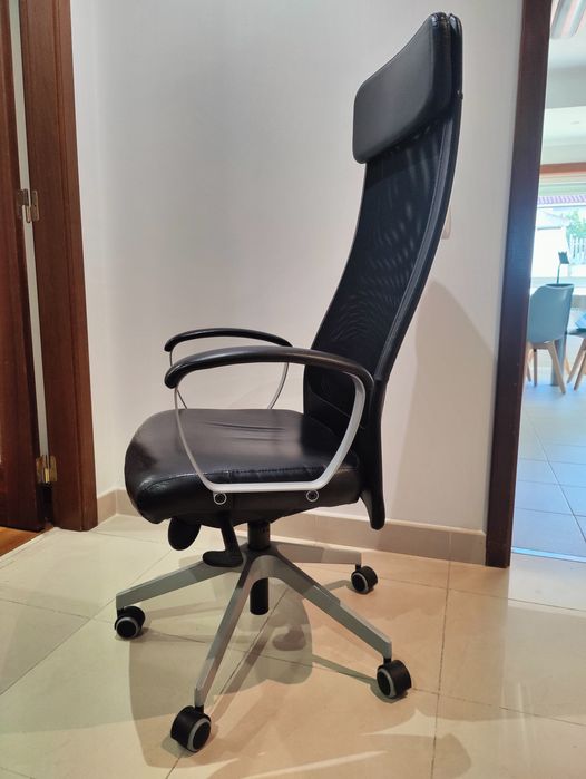 Cadeira escritório IKEA Markus em pele