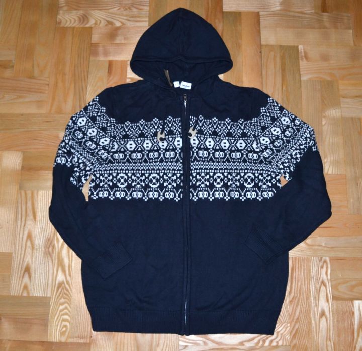 42^ John Baner duży sweter z kapturem rozpinany XL_56/58