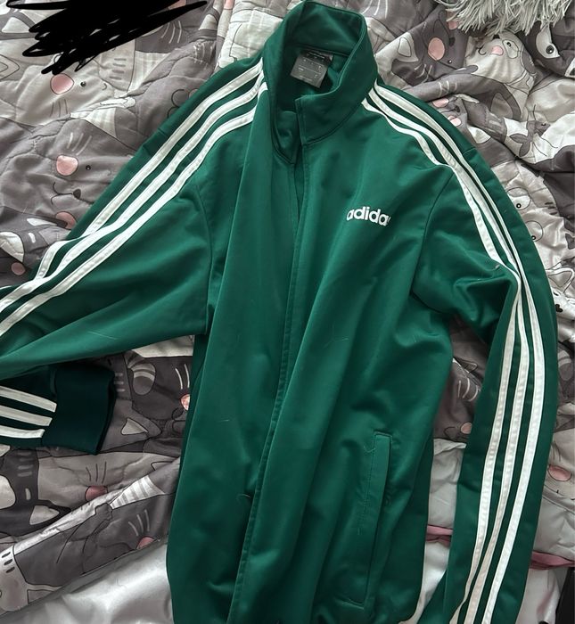 Adidas зипка зеленая