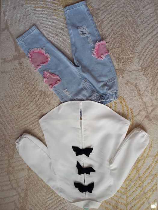 Bluzeczka +jeansy 92