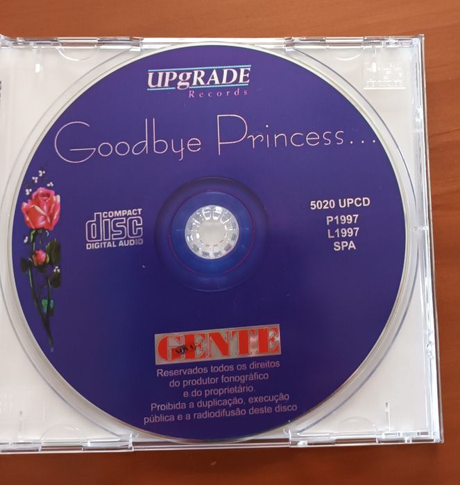 Cd - Goodbye Princess 
Contém uma