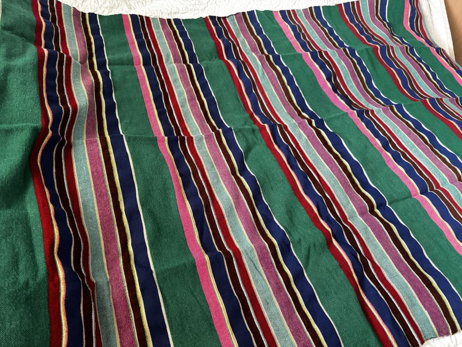 Narzuta kilim pasiak koc ludowy nowy