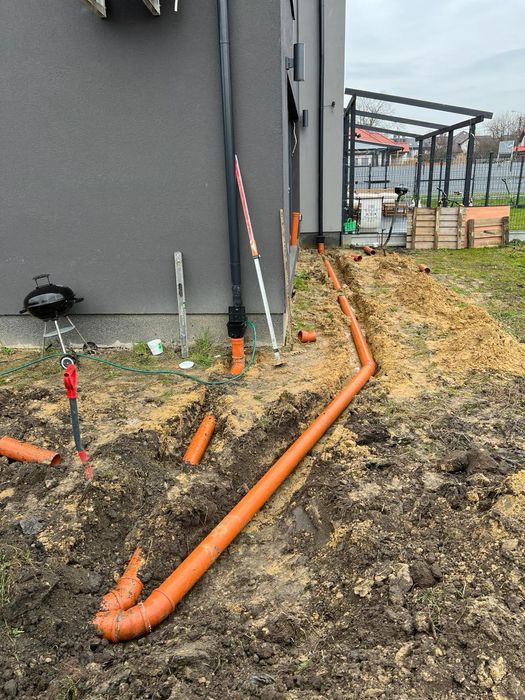 Odwodnienia budynków terenu drenaże