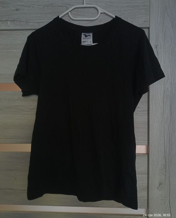Czarny t-shirt damski Basic M