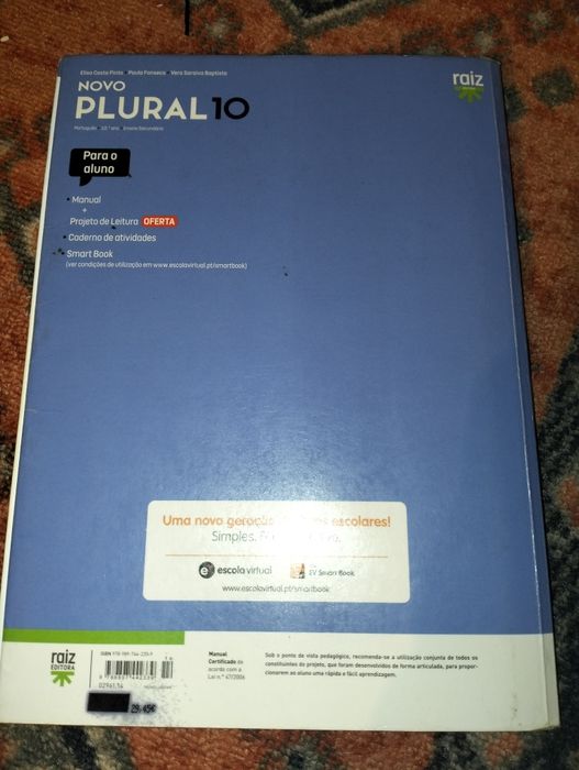 Manual de Português " Plural 10" do 10° ano
