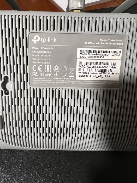 2 Access point tp-link TL-WA901ND 450 Mbps64739023166851122