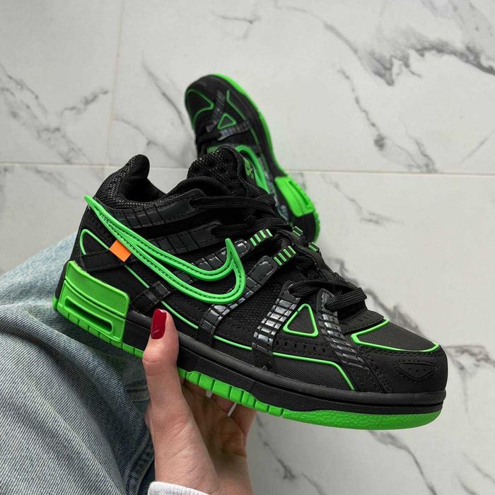 Новые Кроссовки (36-45) Nike Air Rubber Dunk Off-White Green Strike