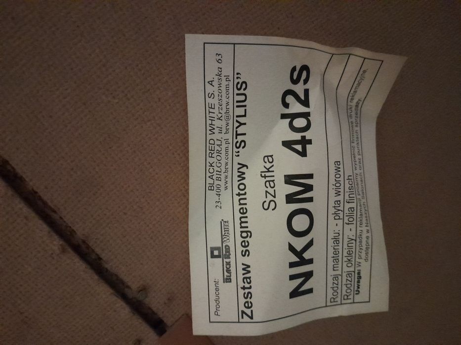 Zestaw segmentowy Stylius Black Red White