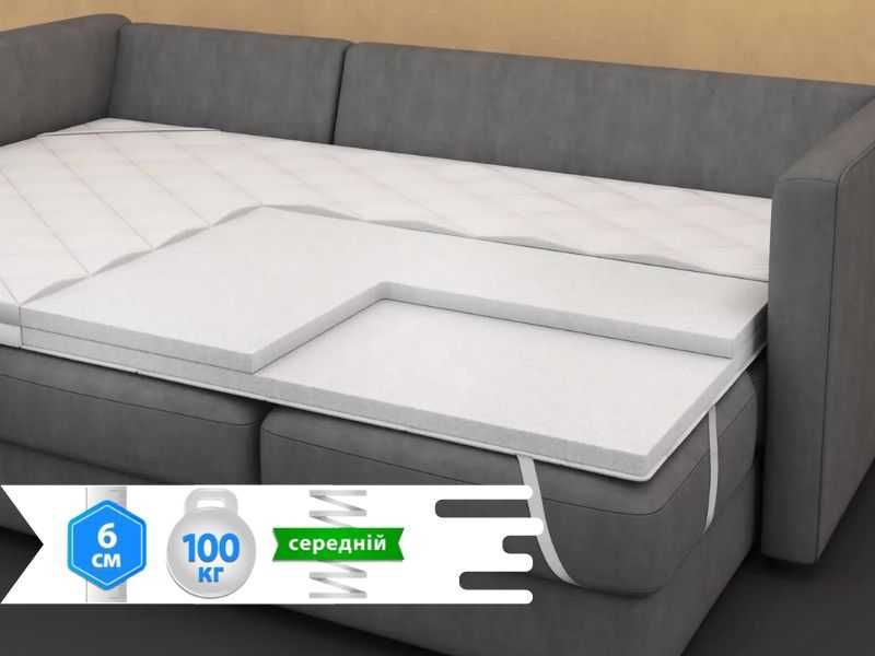 Топпер, тонкий матрас на диван, матрац. Доставка зі складу
