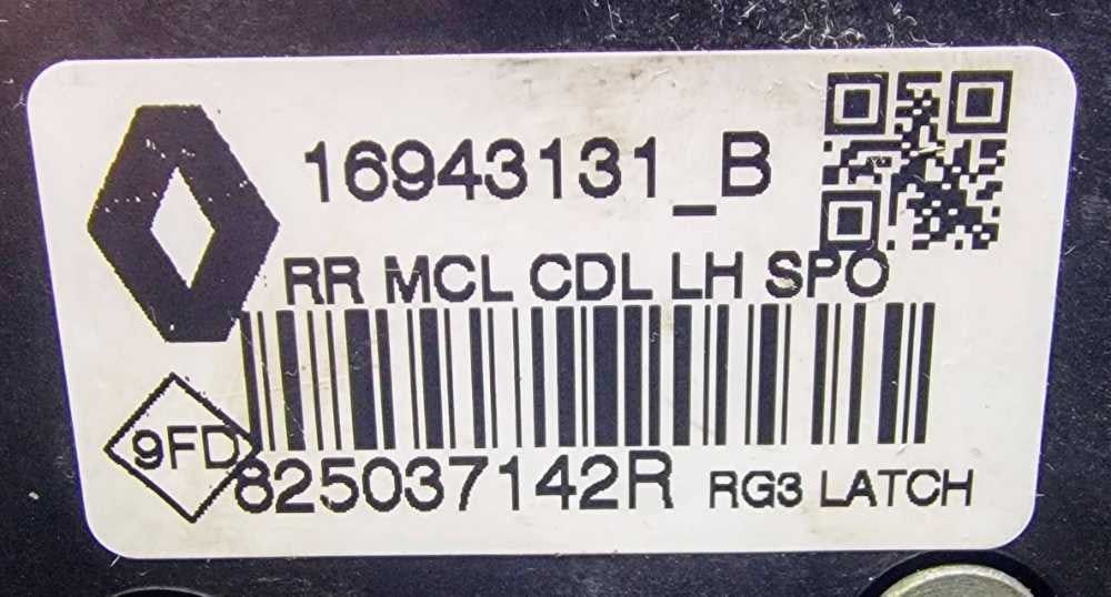 Fechadura / Fecho Porta Trás Esquerdo 825037142R - RENAULT MEGANE IV Hatchback