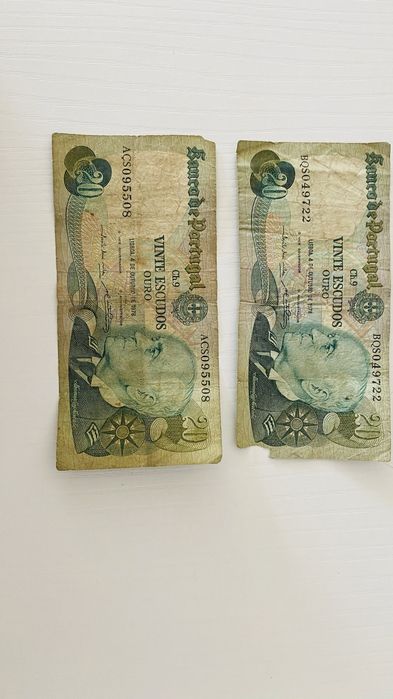 Notas antigas de Escudos