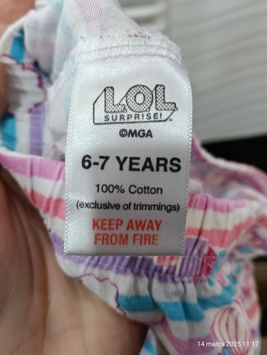 Spodnie od piżamy rozm. 122